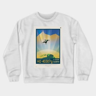 NASA vintage poster Crewneck Sweatshirt